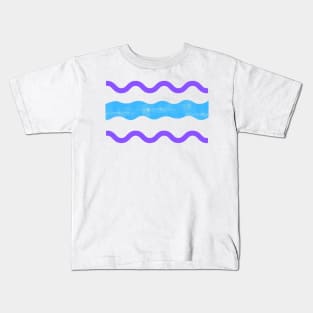 blue purple texture art Kids T-Shirt